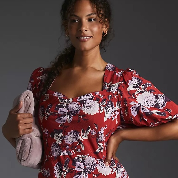 Anthropologie Maeve Puff-Sleeve Dress - Picture 7 of 16